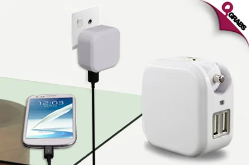 From QR29 Recharge with a 2-in-1 Hybrid Car & Wall Charger - Available in Two Classic Colors! (Up to QR158 Value)